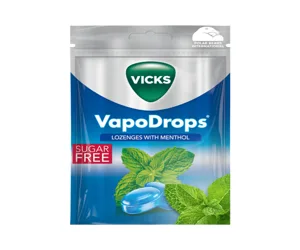 VICKS VapoDrops Menthol, Classic Sugar Free Vegan Lozenges 72g