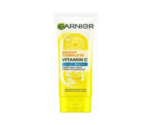 Garnier Bright Complete Brightening Duo Action Face Wash 100ml.