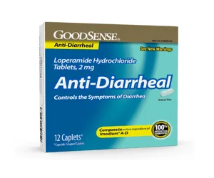 GoodSense Loperamide Hydrochloride Anti-Diarrheal Tablets 2mg  12 Count