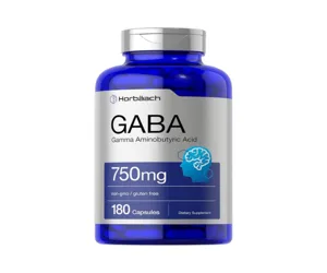 Horbäach GABA Gamma Aminobutyric Acid 750mg 180 Capsules