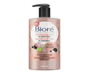 Biore Rose &amp; Charcoal Daily Purifying Cleanser – 200ml