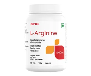 GNC L-Arginine 90 Caplets 1000mg