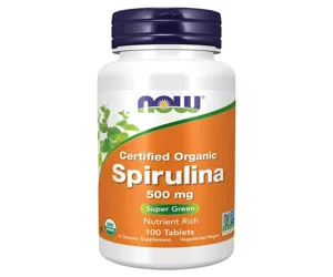 Now Foods Organic Spirulina  100 Tablets