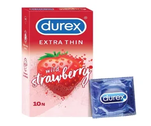 Durex Extra Thin wild strawberry Condom 10s