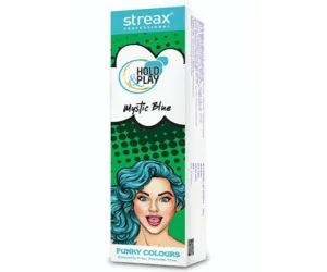 Streax Pro Hold &amp; Play Funky Colour Mystic Blue 100g
