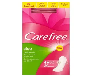 Carefree Aloe Breathable Pantyliners 20 Pack