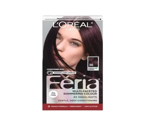 L’Oreal Paris Feria Multi-Faceted Shimmering Permanent Hair Color Chocolate Cherry 36