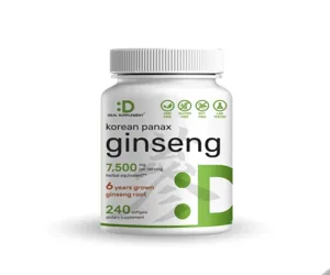 Deal Supplement Korean Red Panax Ginseng 7,500mg 240 Softgels