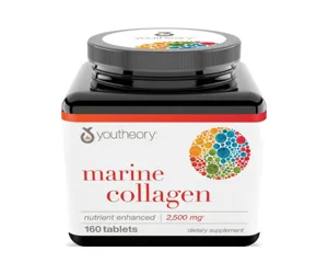 Youtheory Marine Collagen 2500mg 160 Tablets
