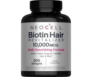 NeoCell Biotin Hair Revitalizer10,000mcg Biotin helps support healthy hair &amp; skin 300 Softgels