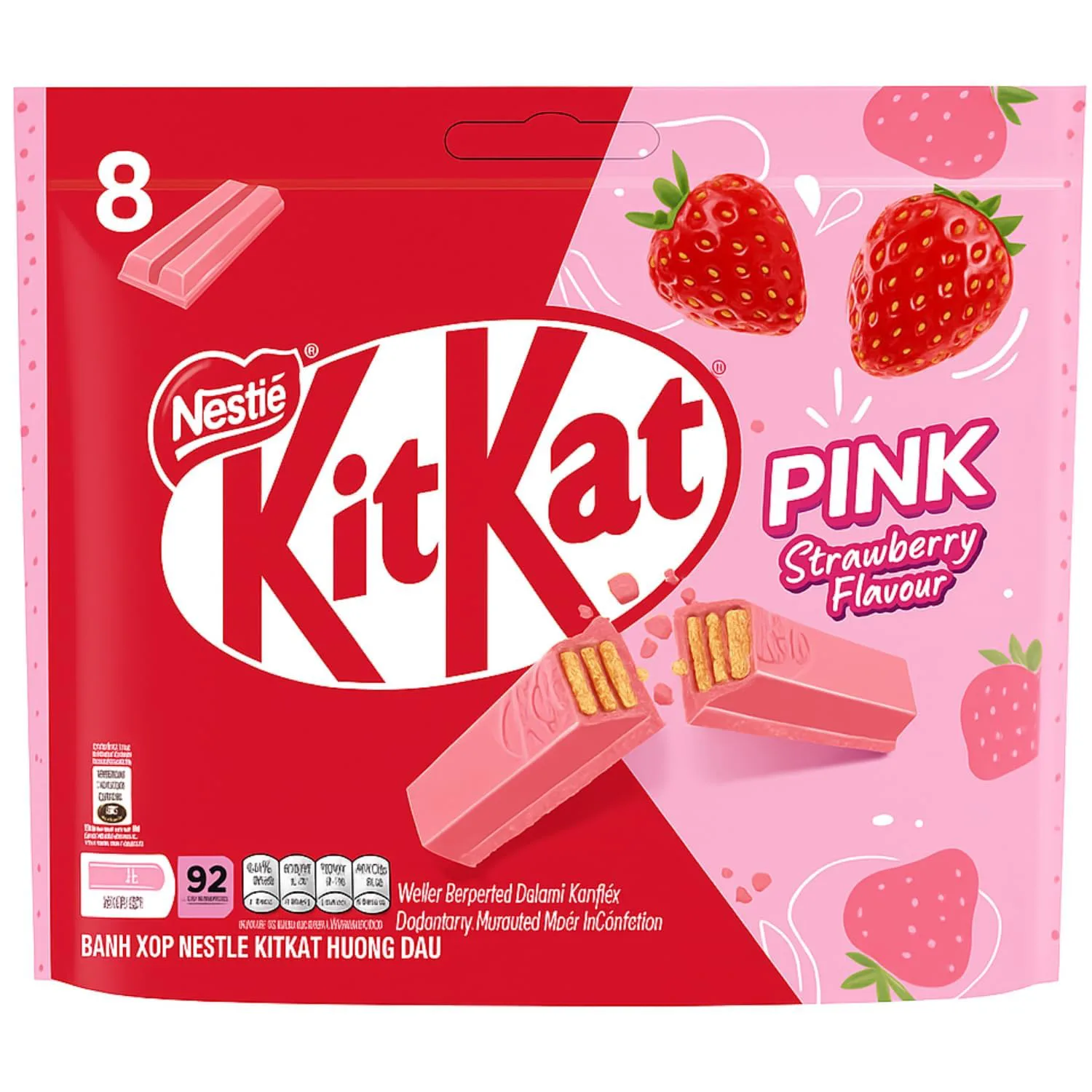 Nestle KitKat Pink Strawberry Flavour 136g