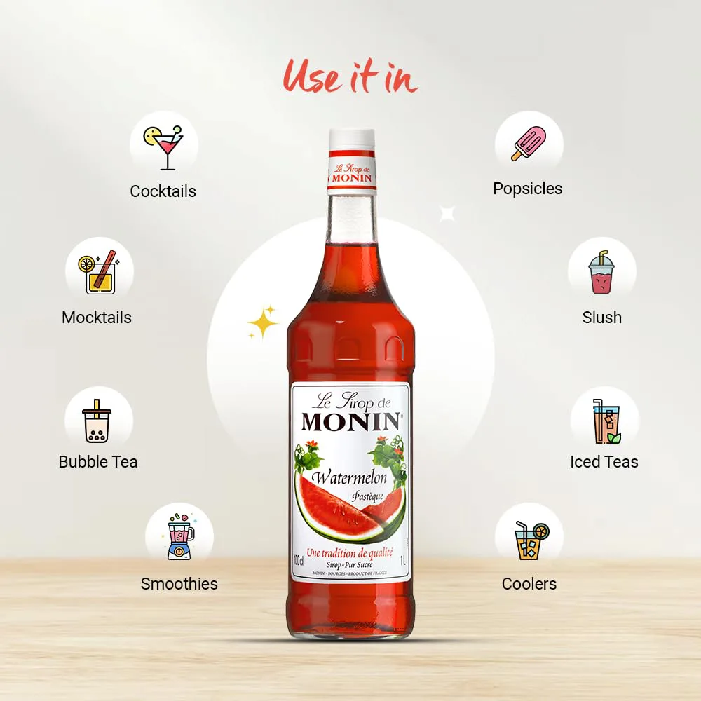 Monin Watermelon Syrup 1000ml