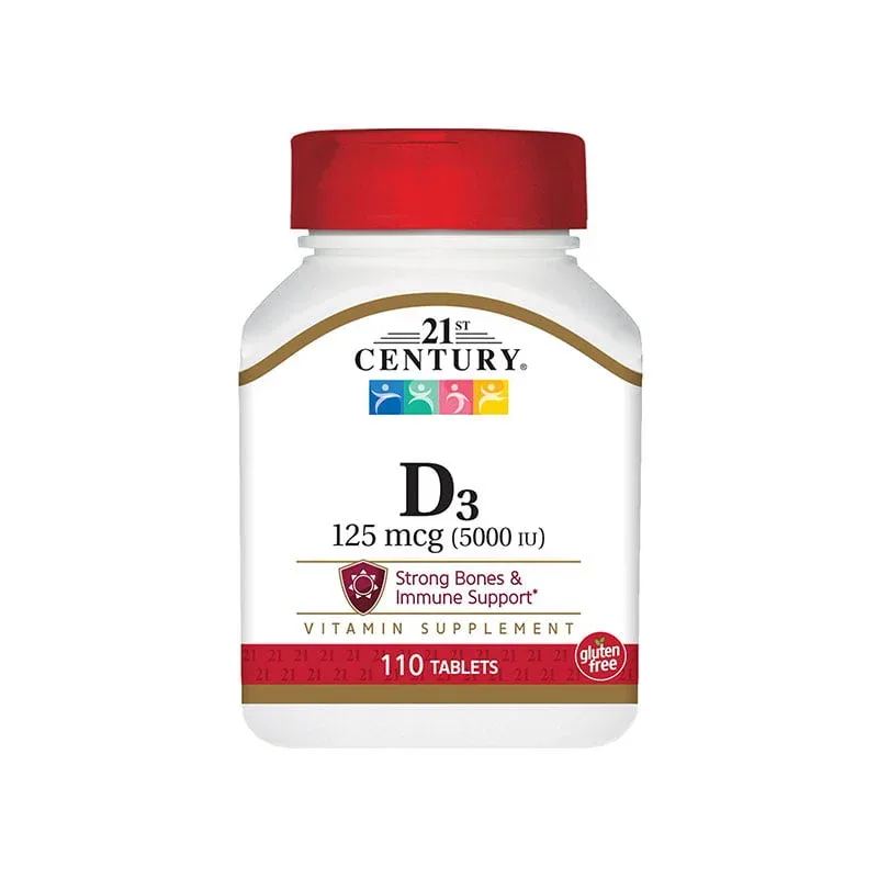 21st Century Vitamin D3 5000IU 110 Tablets