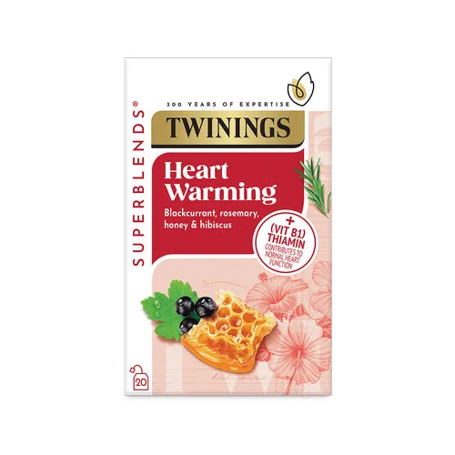Twinings Heart Warming Blackcurrant Honey and Hibiscus Tea 40g (20 Tea Bags)