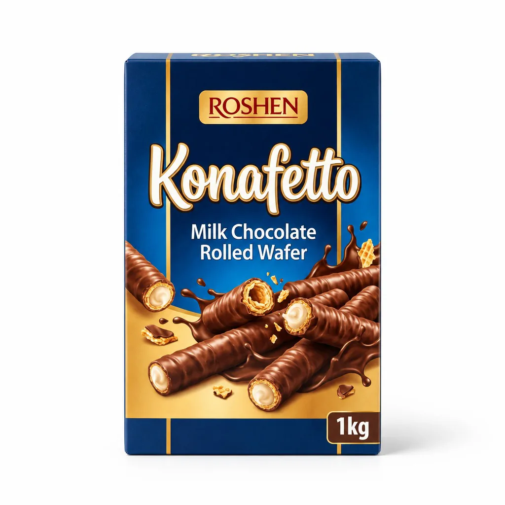 Roshen Konafetto Milk Chocolate Rolled Wafer 1kg