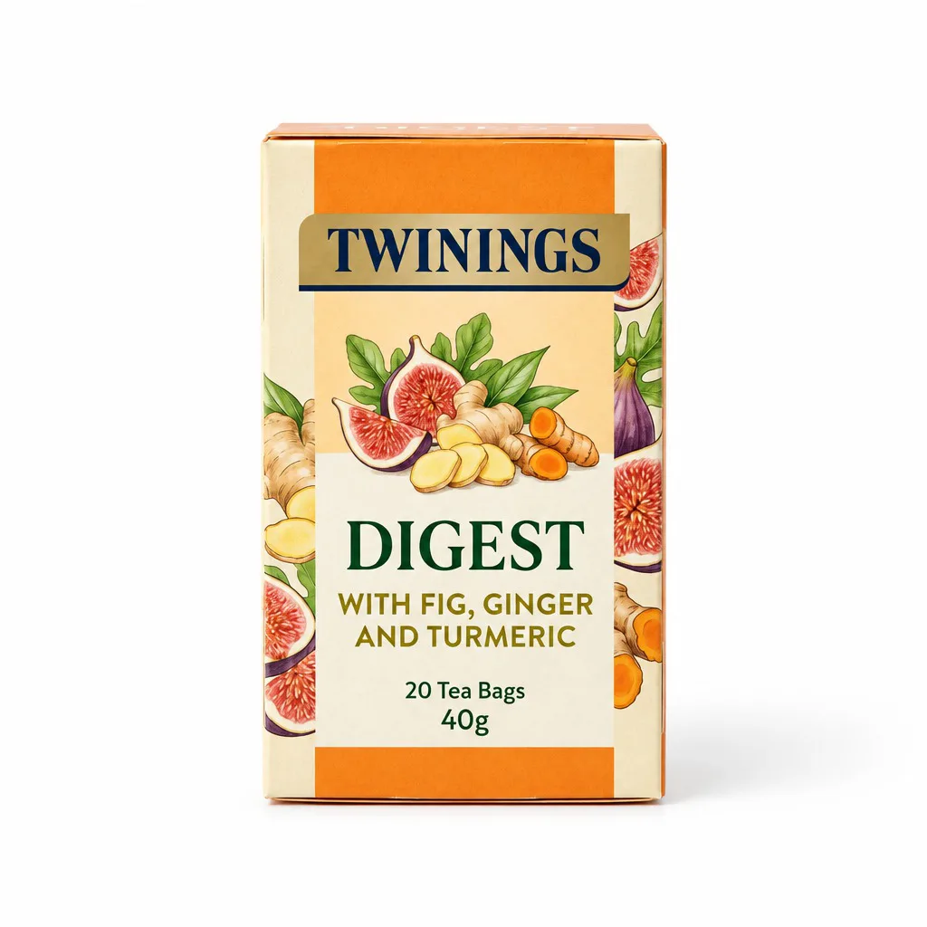 Twinings Digest Ginger and Turmeric With Fig Tea 40g (20 Tea Bags)