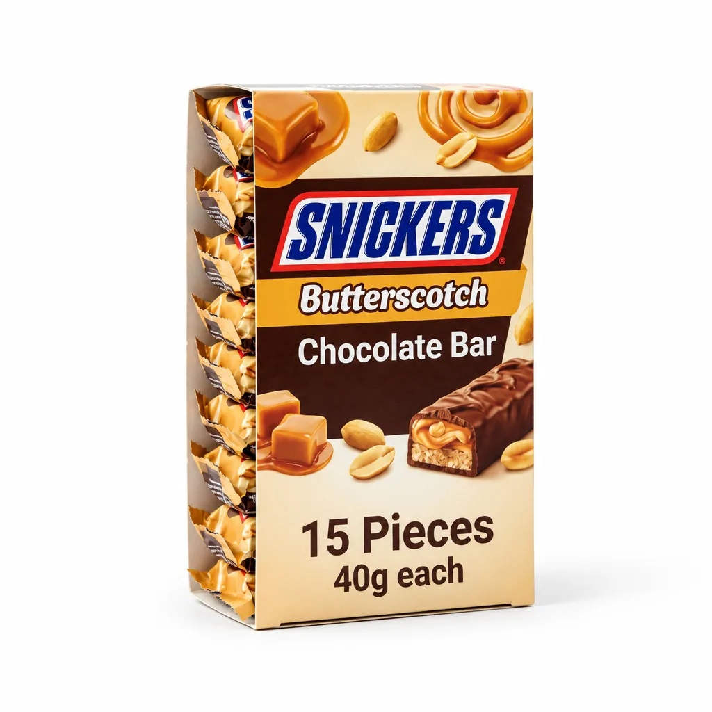 Snickers Butterscotch Chocolate Bar 15 Pieces 40g each