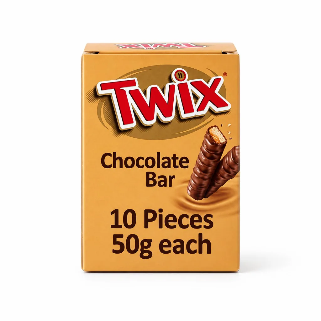 Twix Chocolate Bar 10 Pieces 50g each
