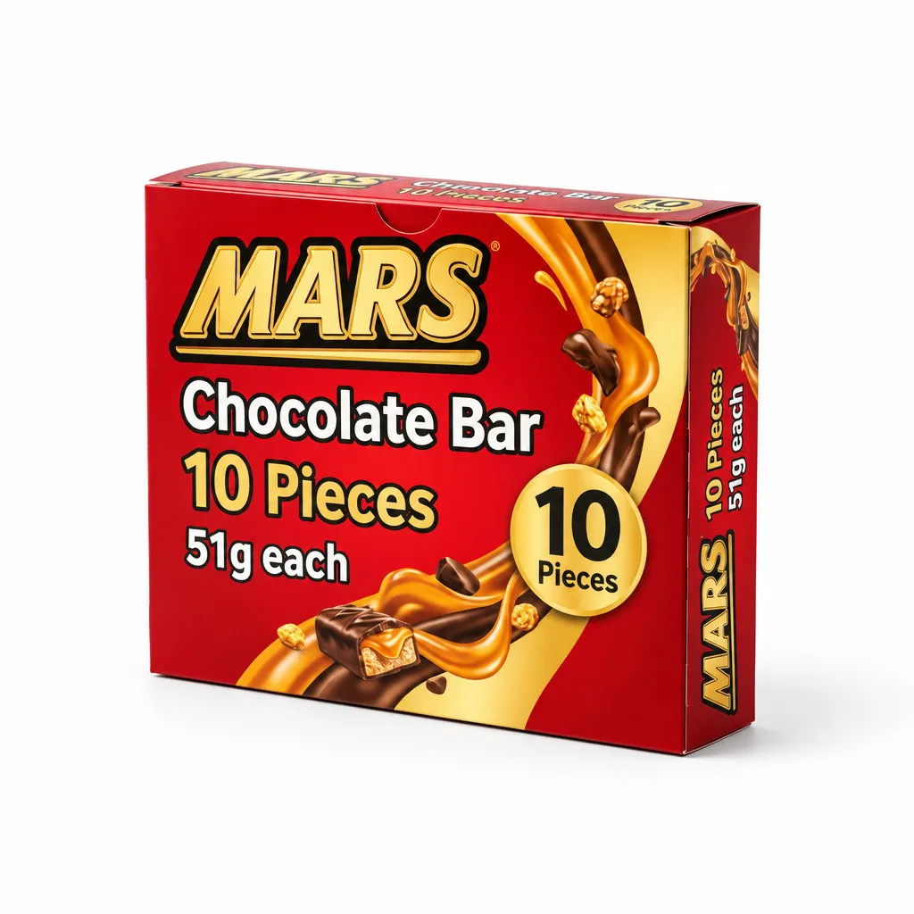 Mars Chocolate Bar 10 Pieces 51g each