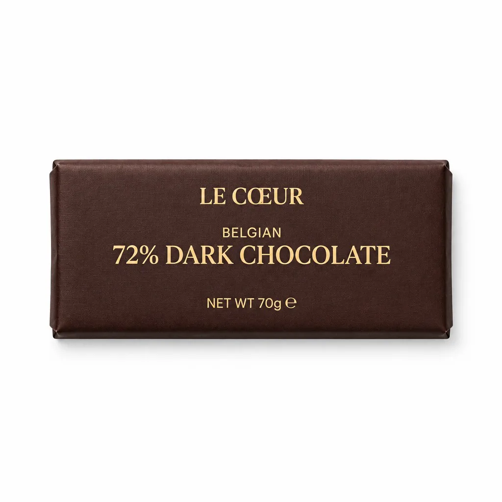 Belgian 72% Dark Chocolate 70g