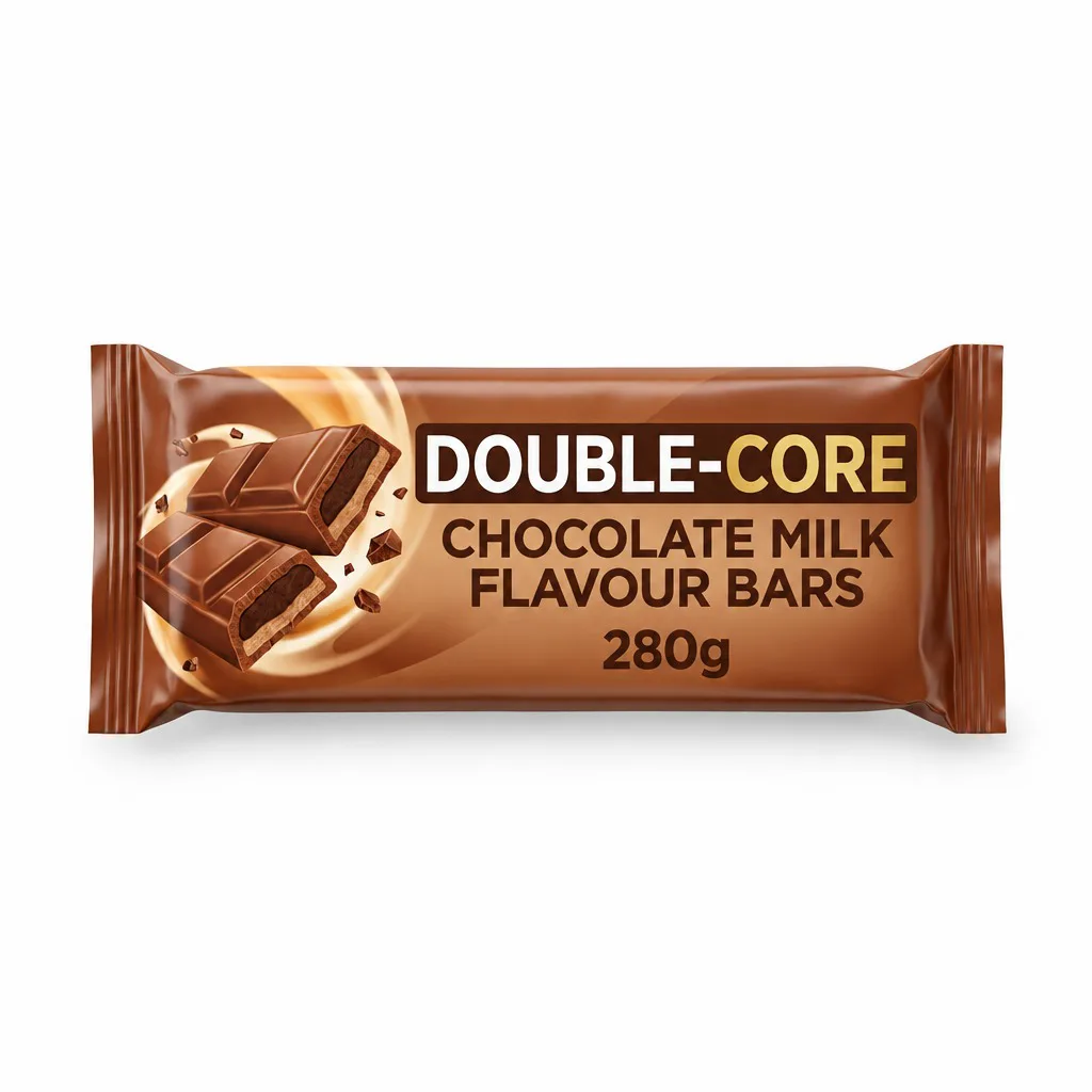 Double-Core Chocolate Milk Flavour Bars 280g