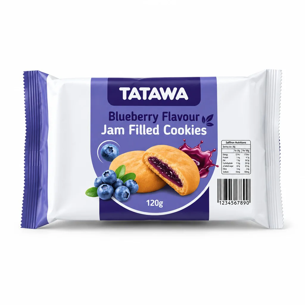 TATAWA Blueberry Flavour Jam Filled Cookies