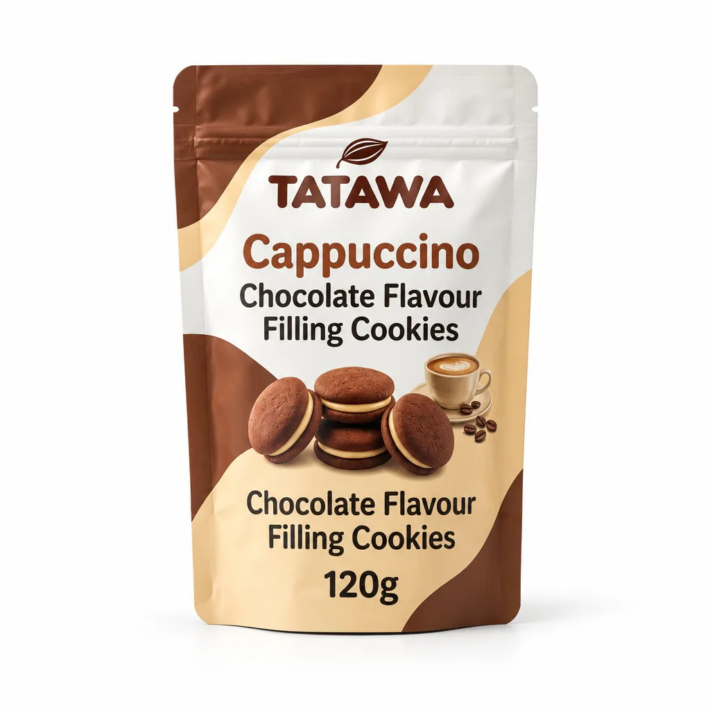 TATAWA Cappuccino Chocolate Flavour Filling Cookies