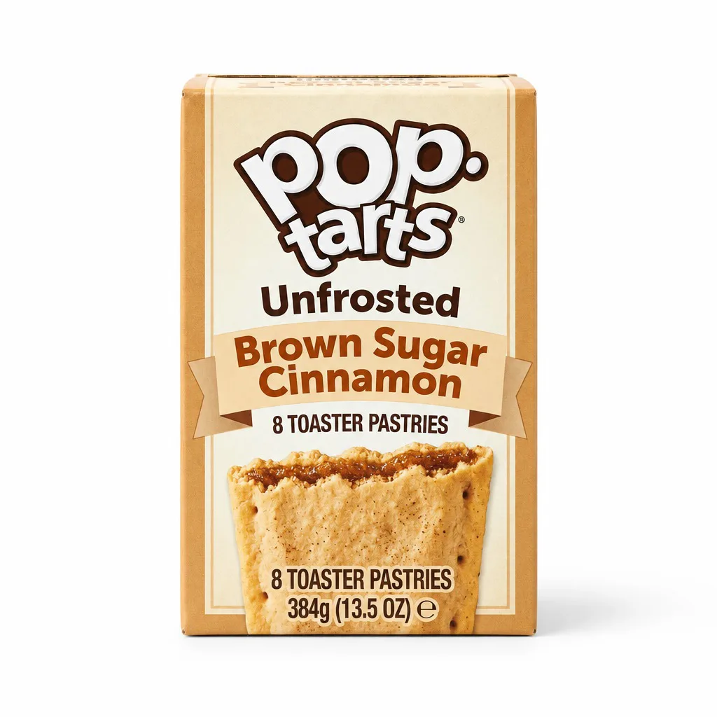 Pop-Tarts Unfrosted Brown Sugar Cinnamon 8 Toaster Pastries