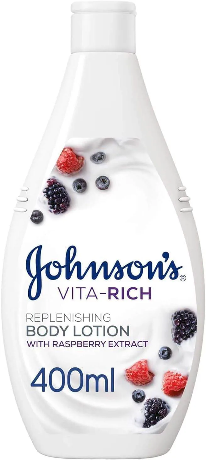 Johnson Vita-Rich Replenishing Body Lotion With Raspberry Extract