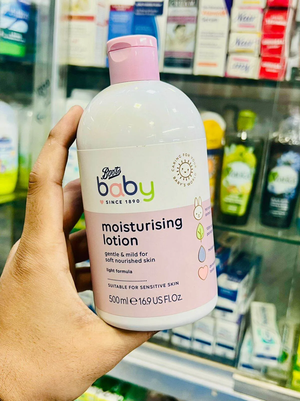 Boots Baby Moisturising Lotion for Sensitive Skin 500ml