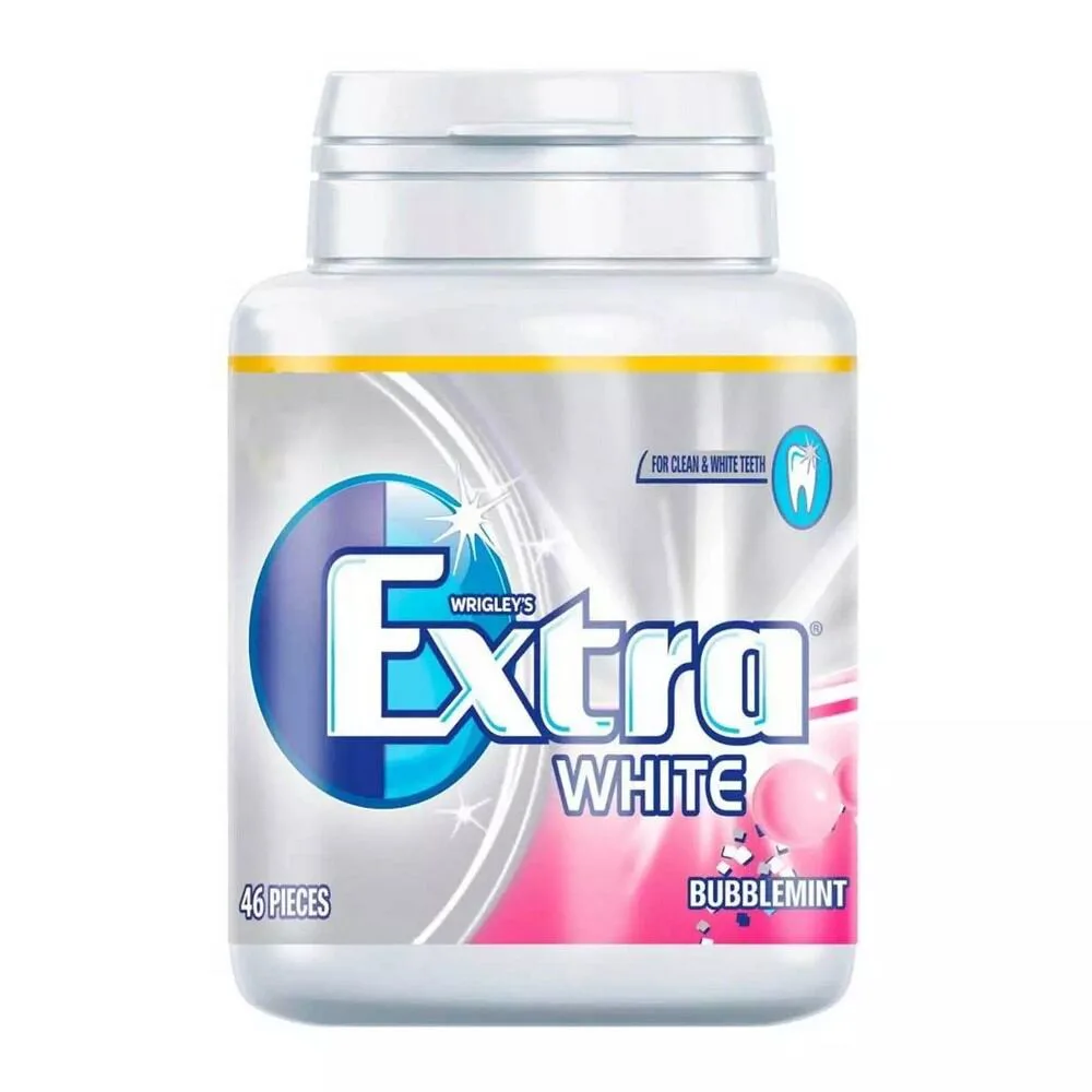 Extra Sugar Free White Bubblemint Flavour Chewing Gum 46 Pieces
