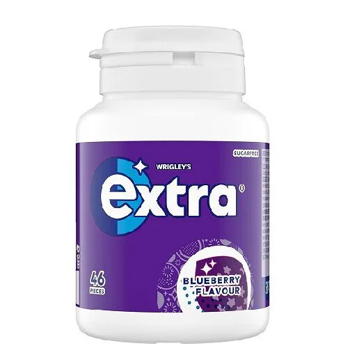Extra Sugar Free Blueberry Flavour Chewing Gum 46 Pieces