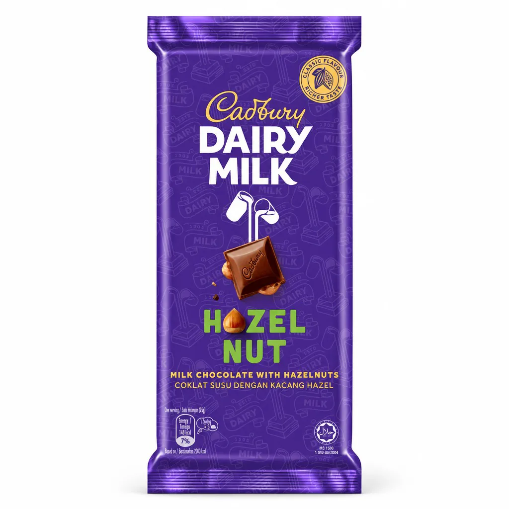 Cadbury Dairy Milk Chocolate Hazelnut Bar 130g
