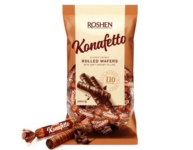 Roshen Konafetto Rolled Wafer Candy 1kg