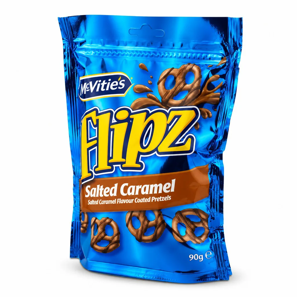 McVities Flipz Salted Caramel Pretzels 90gm