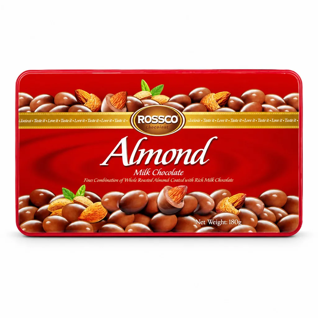 Rossco Chocolate Almond Milk Chocolate Tin