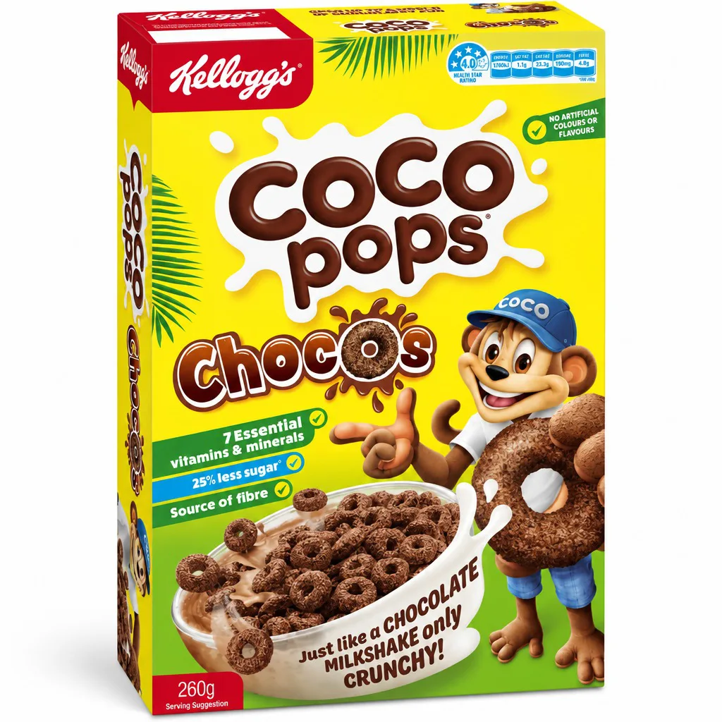 Kelloggs Coco Pops Chocos Cereal