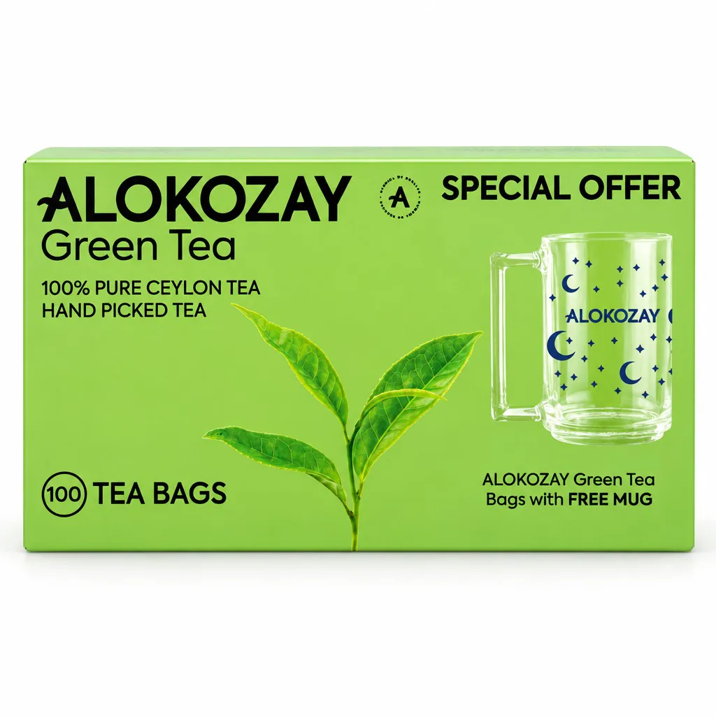 Alokozay Premium Green Tea With Free Mug