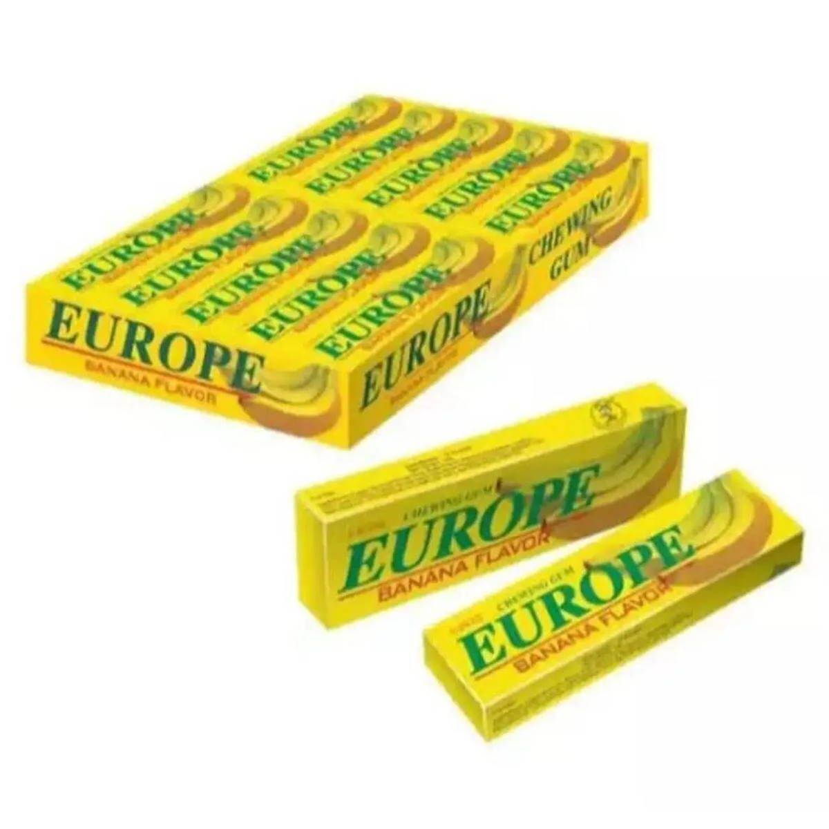 Europe Banana Flavor Chewing Gum