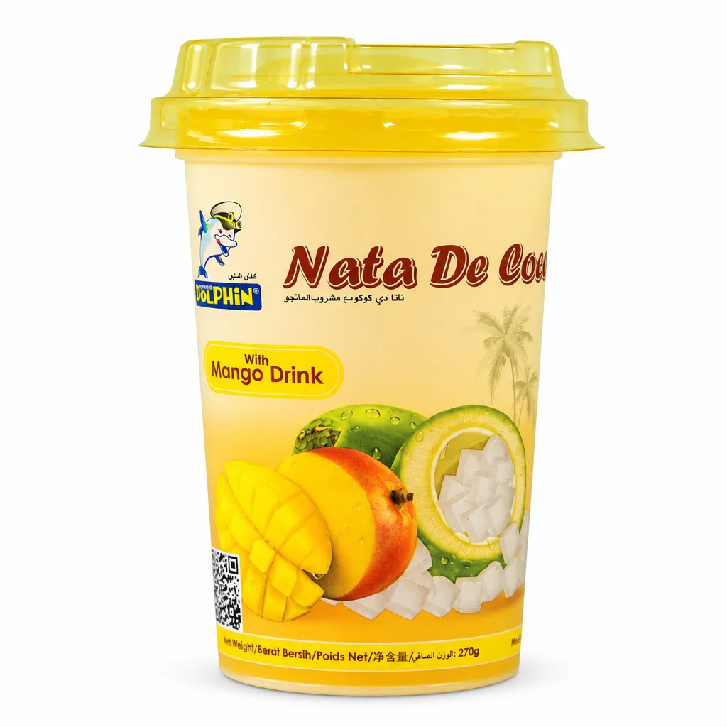 Dolphin Nata De Coco with Mango Drink