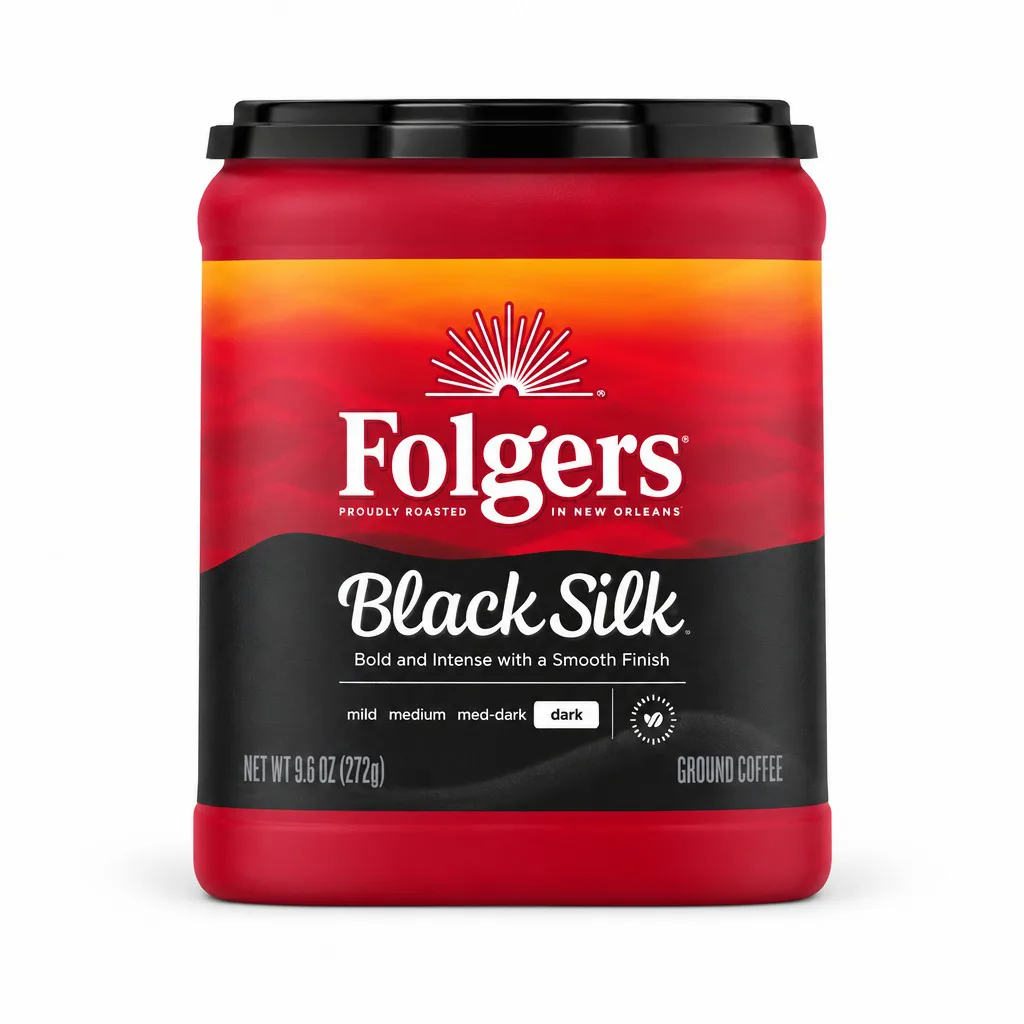 Folgers Black Silk Ground Coffee 272g