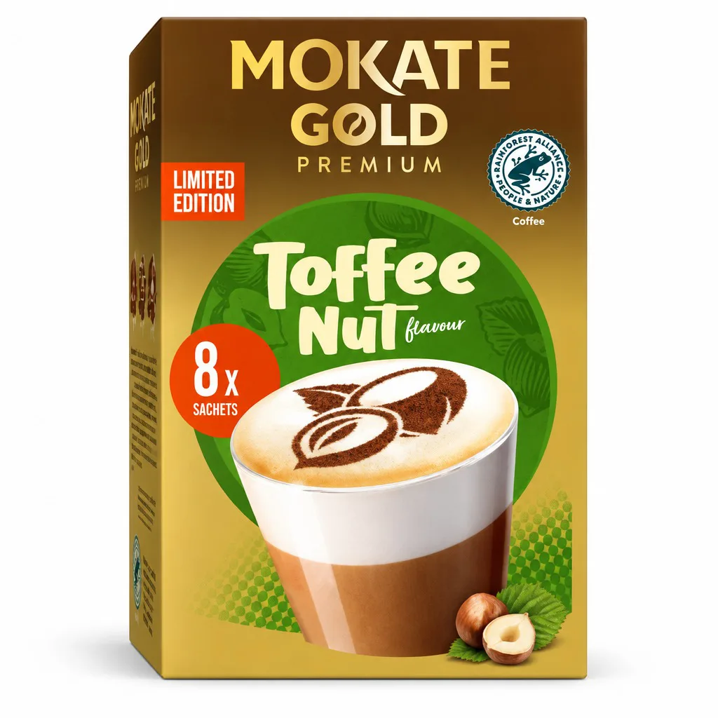 Mokate Gold Premium Toffee Nut Latte Coffee