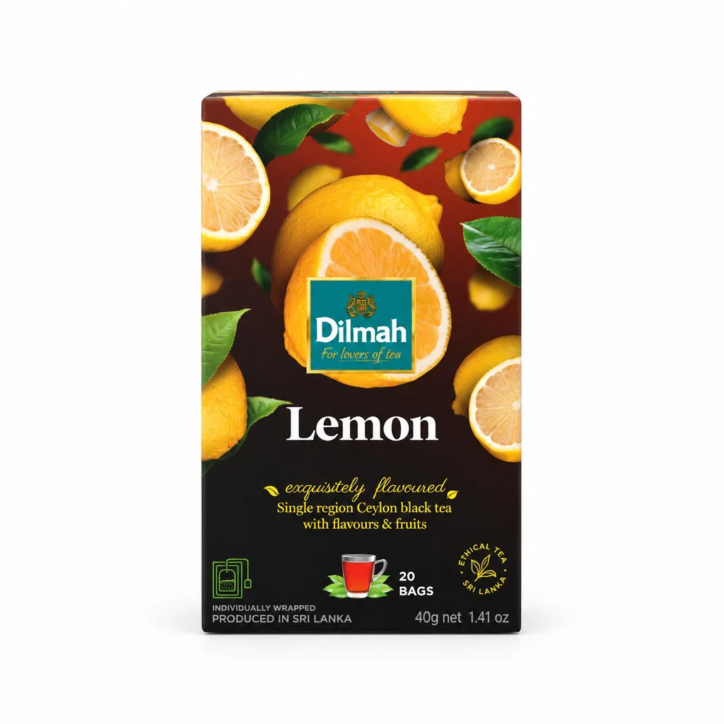 Dilmah Lemon Flavored Ceylon Black Tea 2gx20