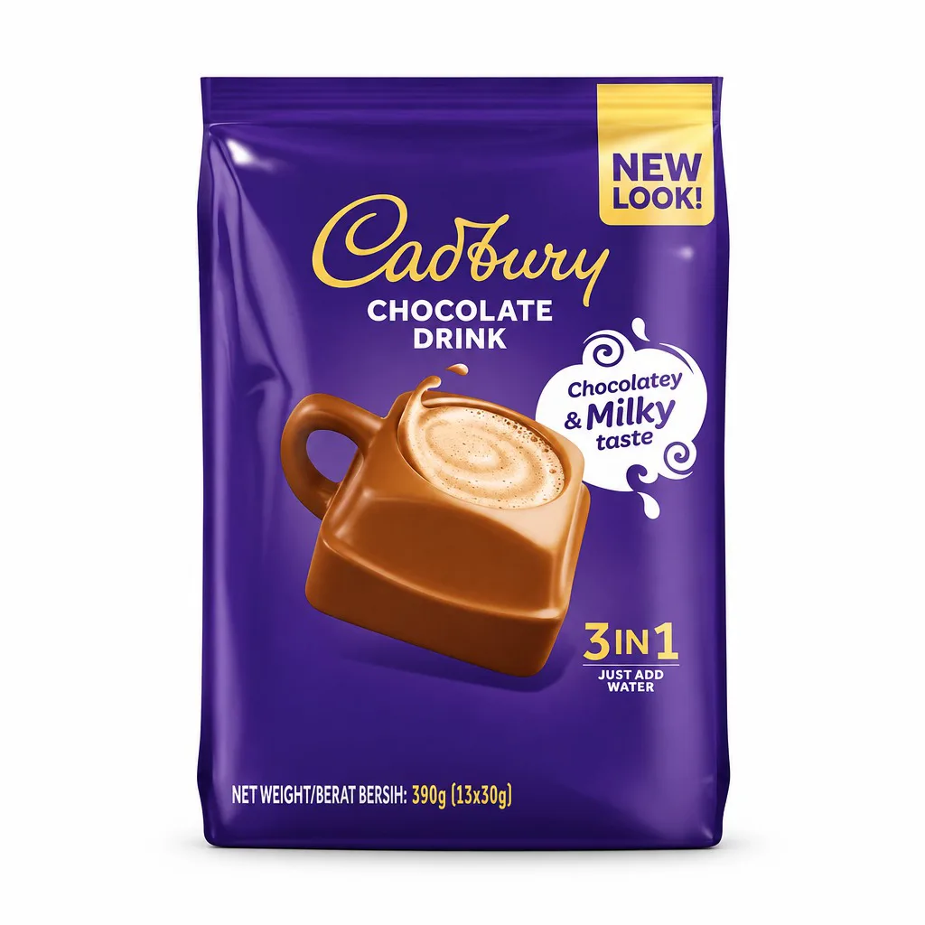 Cadbury 3 In 1 Hot Chocolate Drink 13 Sachets