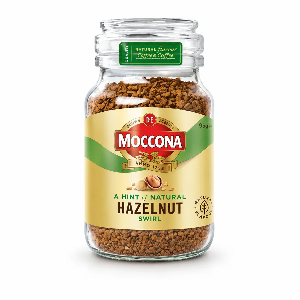 Moccona Natural Hazelnut Swirl Coffee 95gm