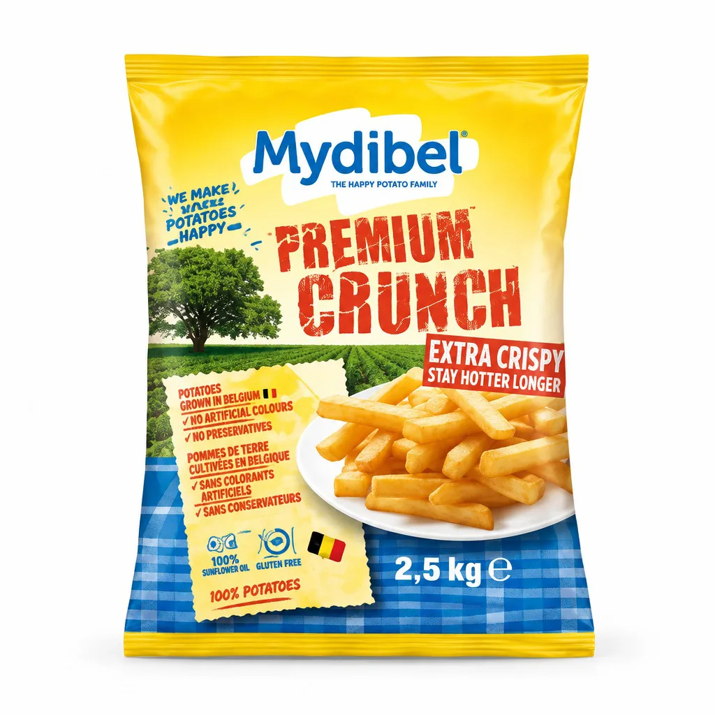 Mydibel Premium Crunch, Extra Crispy Stay Hotter Longer 2.5kg