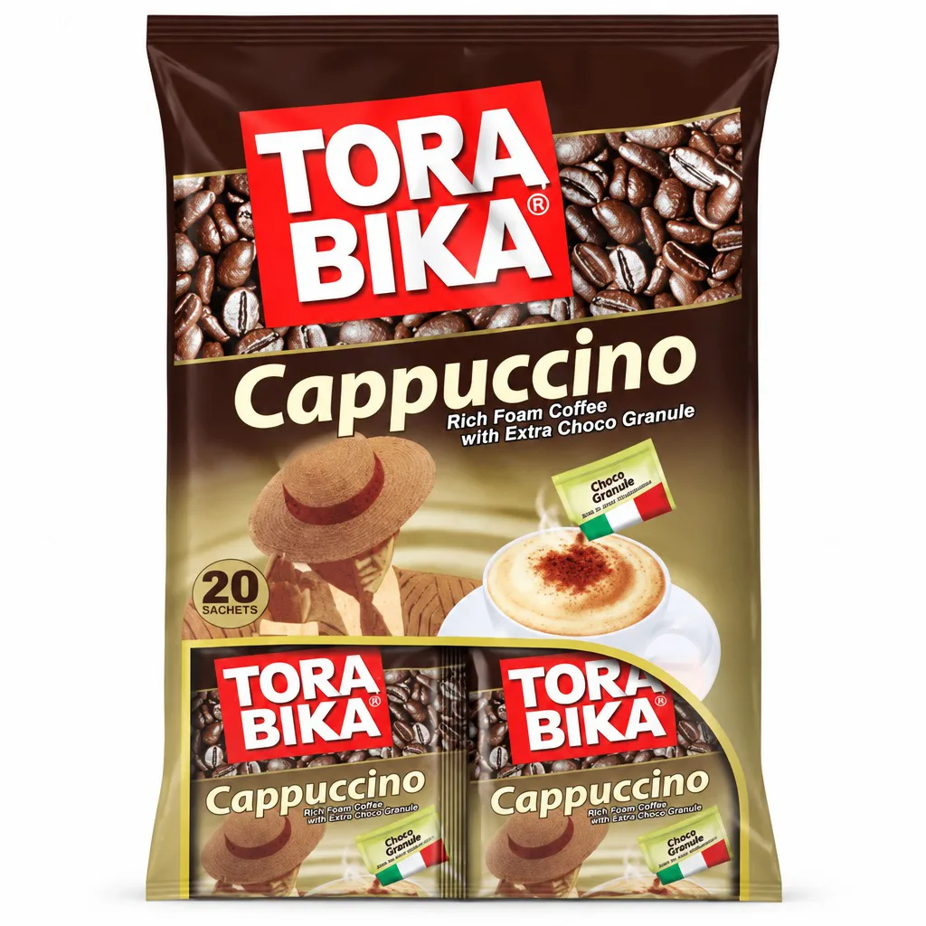 Tora Bika Cappuccino With Sugar 20 Sachets 500g
