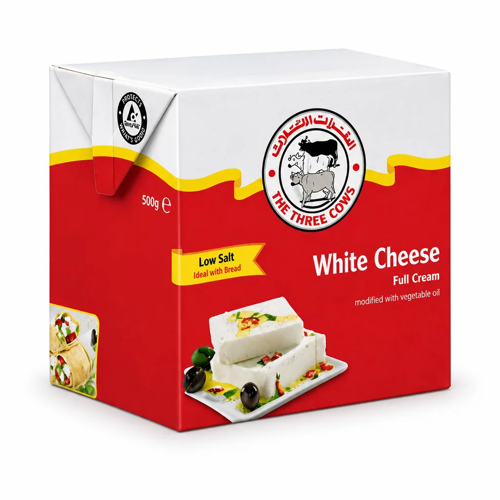 The Three Cows Low Salt Feta Cheese 500g