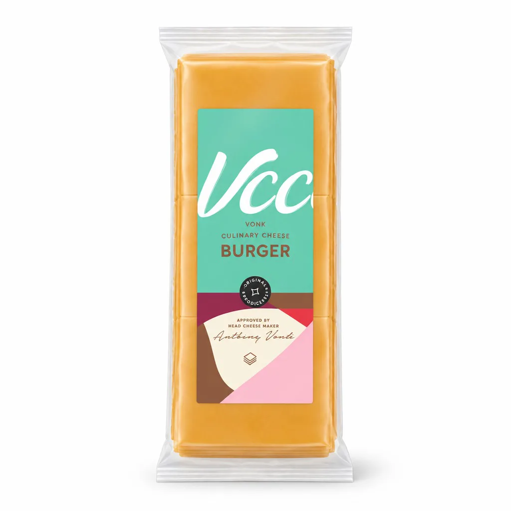 VCC Burger Slices Cheese 90pcs 1.107kg