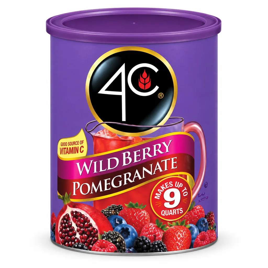 4c WildBerry Pomegranate Flavor Powder Drink
